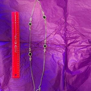 Black and silver necklace